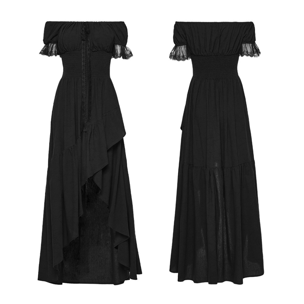 Punk Rave - Equinox Nocturne Langes Kleid - Schwarz